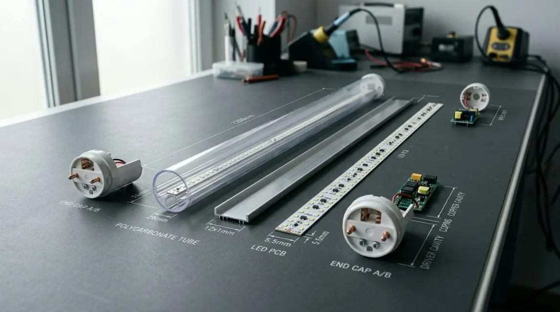 สุดยอดคู่มือปี 2026 สำหรับตัวเรือนหลอดพลาสติก LED T8: การปฏิบัติตามมาตรฐาน UL/ETL ของสหรัฐอเมริกา และนวัตกรรมเชิงนิเวศโพลีคาร์บอเนต