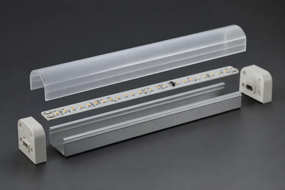 ตัวเรือนหลอด LED T10 พร้อมฝาครอบ PC และฐานอลูมิเนียม 6063 สำหรับชุดไฟส่องสว่าง OEM ในปี 2026
